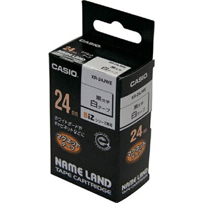 【楽天市場】カシオ計算機 CASIO ネームランド テープカートリッジ マグネットテープ XR-24JWE 24mm （新品）| 価格比較
